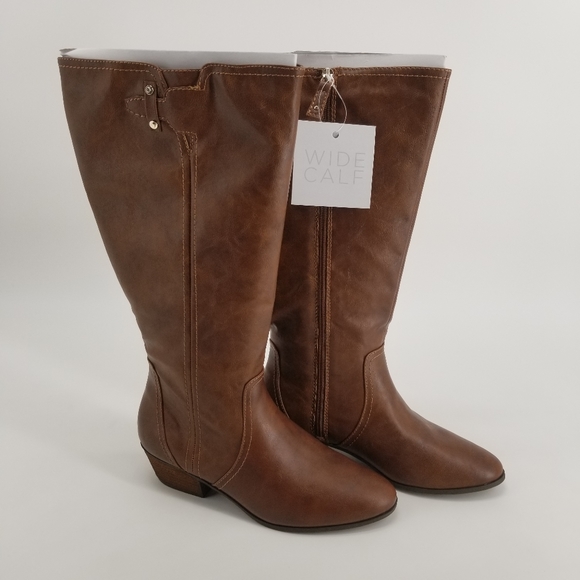 Dr. Scholl's Block Heel Wide Calf Boots Size 11M - Picture 5 of 10